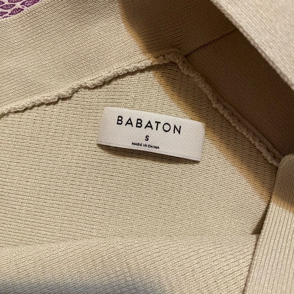 Aritzia Babaton Sculpt Knit Criss Cross Cropped Tank in Matte Pearl - Picture 10 of 11